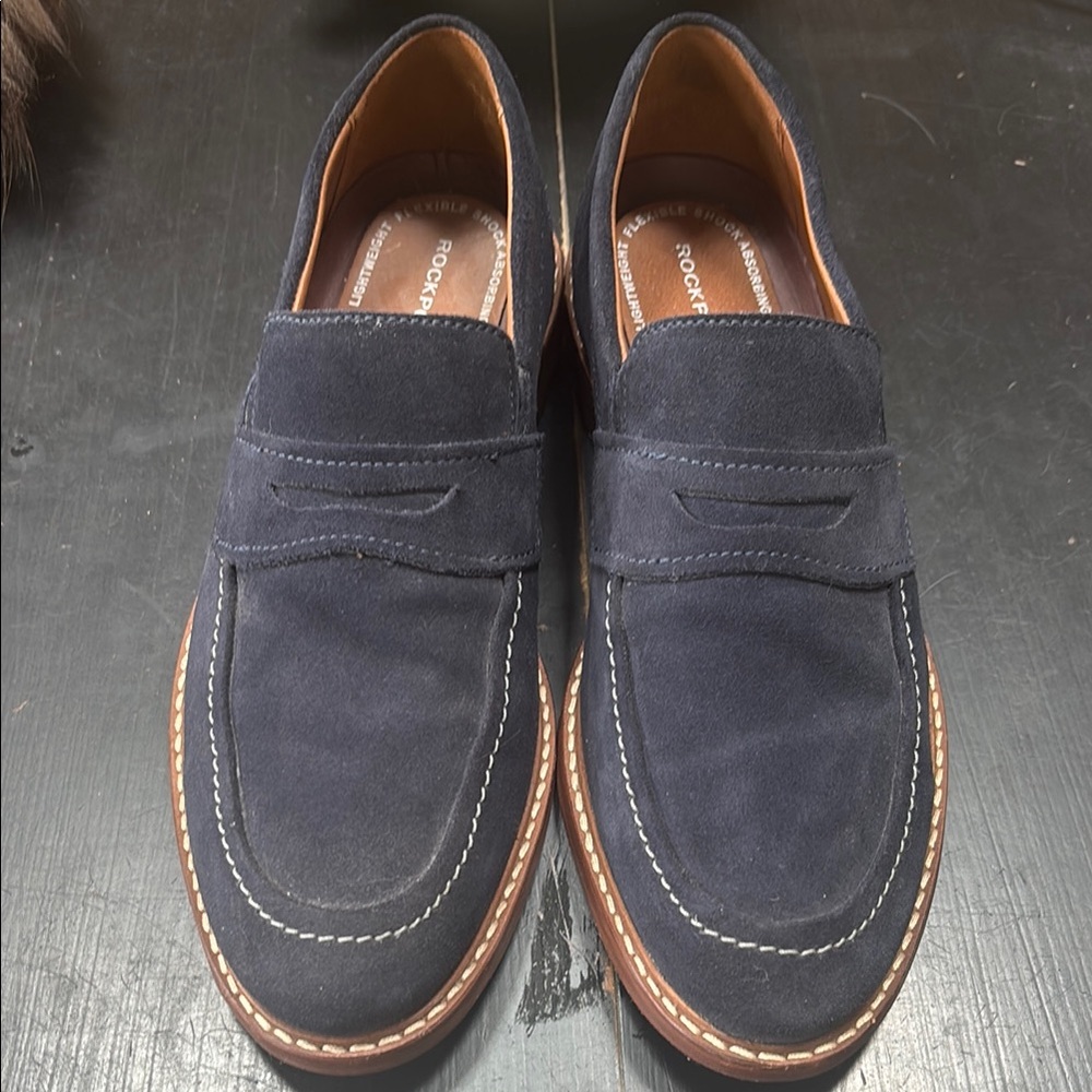 Rockport Blue Loafers Classic Slip-Ons